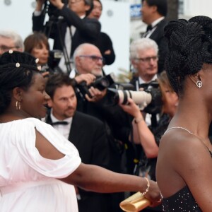 Karidja Touré (Habillée en Balmain) - Montée des marches du film " Burning " lors du 71ème Festival International du Film de Cannes. Le 16 mai 2018 © Giancarlo Gorassini / Bestimage