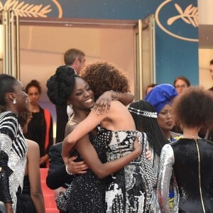 Assa Sylla et Sonia Rolland (Habillée en Balmain) - Montée des marches du film " Burning " lors du 71ème Festival International du Film de Cannes. Le 16 mai 2018 © Giancarlo Gorassini / Bestimage