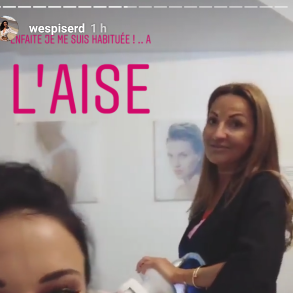 Delphine Wespiser dans un centre d'amincissement - Instagram, 16 mai 2018