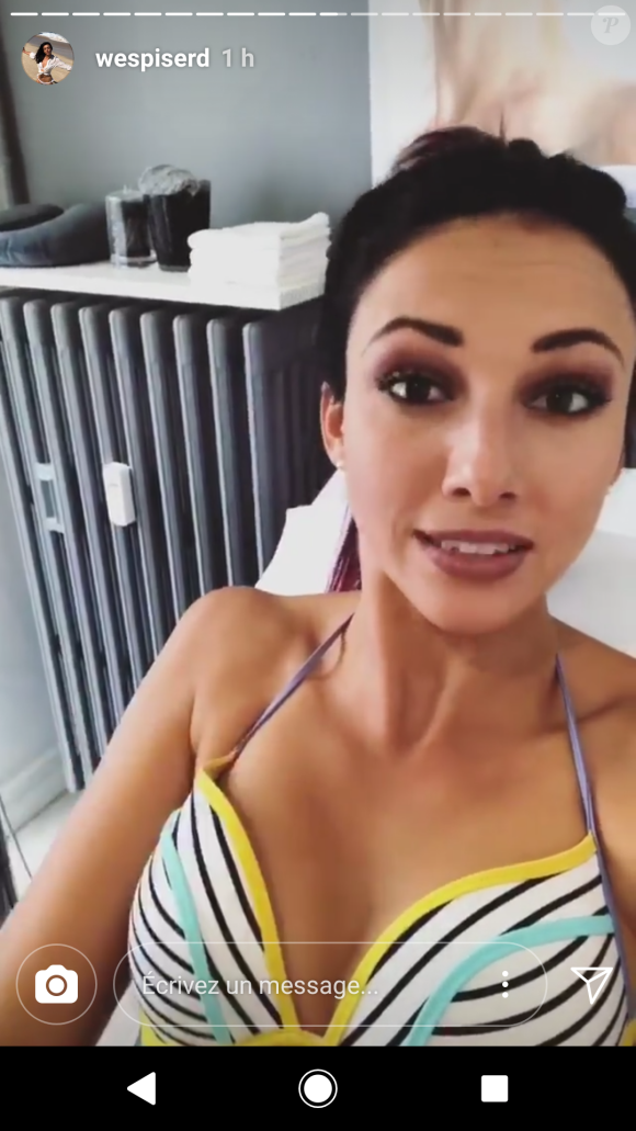 Delphine Wespiser dans un centre d'amincissement - Instagram, 16 mai 2018