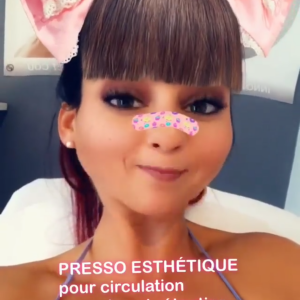 Delphine Wespiser dans un centre d'amincissement - Instagram, 16 mai 2018