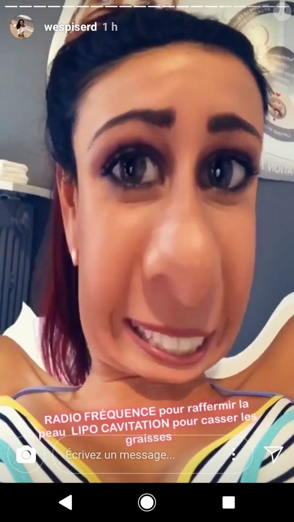 Delphine Wespiser dans un centre d'amincissement - Instagram, 16 mai 2018