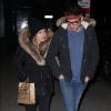 Exclusif - Hilary Duff et son compagnon Matthew Koma sont allés diner en amoureux au restaurant Russ & Daughters à New York, le 10 avril 2018