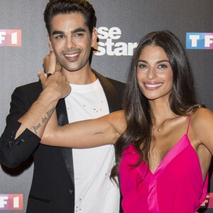 Tatiana Silva et son danseur Christophe Licata lors du photocall de présentation du jury et des nouveaux couples de "Danse avec les Stars" au siège de TF1 à Boulogne-Billancourt, le 28 septembre 2017. © Pierre Pérusseau/Bestimage