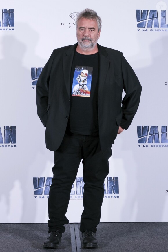 Luc Besson à la première de "Valerian et la Cité des milles planètes" au Mexique, le 2 août 2017