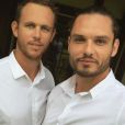 Nicolas et Florent Manaudou le jour du mariage de leur soeur Laure. Photo publiée sur Instagram le 12 mai 2018.