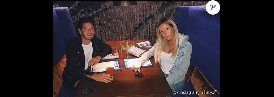Hillary et Sébastien au restaurant - Instagram, 7 avril 2018