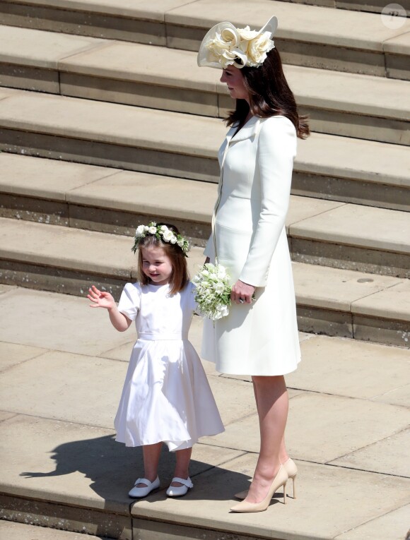 La duchesse Catherine de Cambridge au mariage du prince Harry et de Meghan Markle le 19 mai 2018 à Windsor.