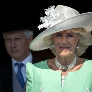 Camilla Parker Bowles, duchesse de Cornouailles, lors de la garden party pour les 70 ans du prince Charles au palais de Buckingham à Londres. Le 22 mai 2018