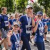 La princesse Mary de Danemark et ses enfants le prince Christian, la princesse Isabella, le prince Vincent et la princesse Josephine ont couru la Royal Run organisée pour les 50 ans du prince Frederik, à Copenhague/Frederiksberg, le 21 mai 2018.