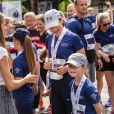 La princesse Mary de Danemark et ses enfants le prince Christian, la princesse Isabella, le prince Vincent et la princesse Josephine ont couru la Royal Run organisée pour les 50 ans du prince Frederik, à Copenhague/Frederiksberg, le 21 mai 2018.