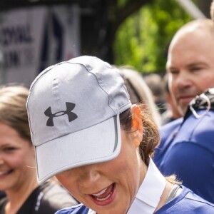 La princesse Mary de Danemark et ses enfants le prince Christian, la princesse Isabella, le prince Vincent et la princesse Josephine ont couru la Royal Run organisée pour les 50 ans du prince Frederik, à Copenhague/Frederiksberg, le 21 mai 2018.