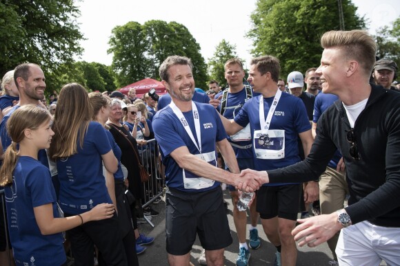 Le prince Frederik de Danemark participe au "Royal Run", organisée pour ses 50 ans à Aarhus, Danemark, le 21 mai 2018. Pour les 50 ans du prince héritier Frederik de Danemark, des courses étaient organisées dans les 5 grandes villes du pays.21/05/2018 - Aarhus