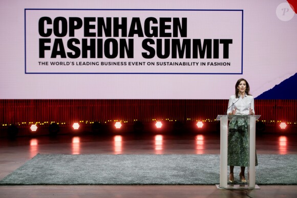 La princesse Mary de Danemark a assisté au sommet de la mode à Copenhague, Danemark, le 16 mai 2018.