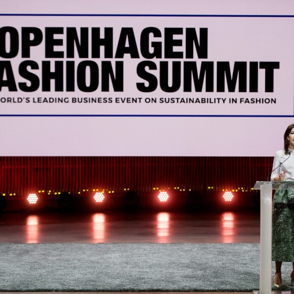 La princesse Mary de Danemark a assisté au sommet de la mode à Copenhague, Danemark, le 16 mai 2018.