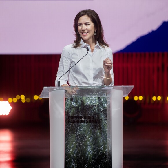 La princesse Mary de Danemark a assisté au sommet de la mode à Copenhague, Danemark, le 16 mai 2018.