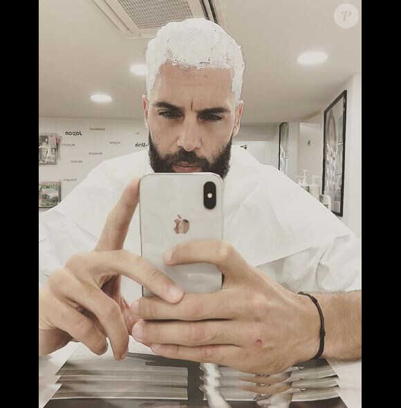 Benoît Paire change de tête et devient blond platine. Instagram, mai 2018.