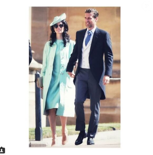 Le photographe Alexi Lubomirski et sa femme Giada lors du mariage du prince Harry et de Meghan Markle au château de Windsor le 19 mai 2018.