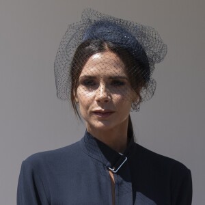 Victoria Beckham - Les invités arrivent à la chapelle St. George pour le mariage du prince Harry et de Meghan Markle au château de Windsor, le 19 mai 2018.