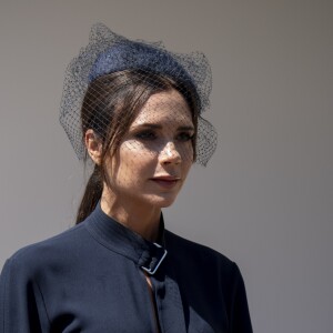 Victoria Beckham - Les invités arrivent à la chapelle St. George pour le mariage du prince Harry et de Meghan Markle au château de Windsor, le 19 mai 2018.