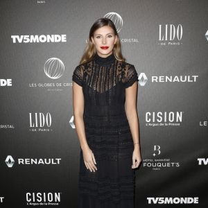 Exclusif - Camille Cerf (Miss France 2015) - 12ème cérémonie des Globes de Cristal 2018 au Lido à Paris, le 12 février 2018. © Rachid Bellak/Pool/Bestimage