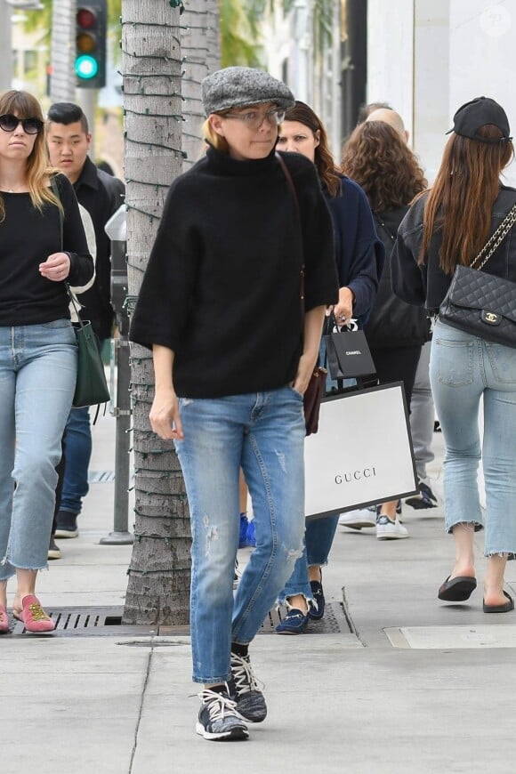 Exclusif - Ellen Pompeo va faire du shopping chez Balanciaga à Beverly Hills le 12 mai 2018.