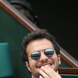 Amir Haddad et sa femme Lital en tribune lors des internationaux de tennis de Roland-Garros le 28 mai 2018. © Dominique Jacovides / Cyril Moreau / Bestimage