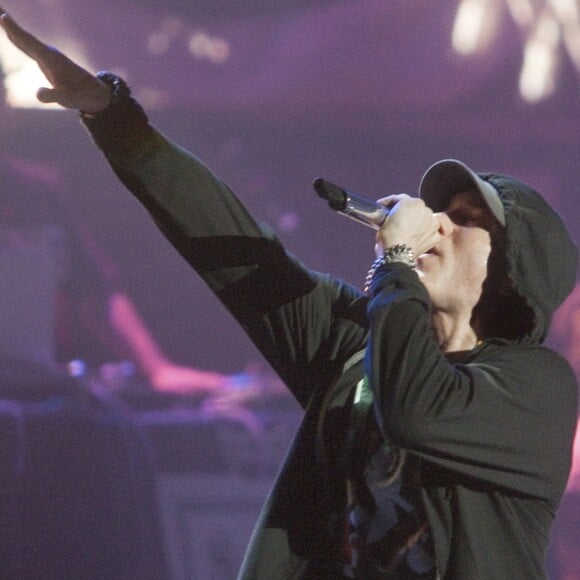 Eminem performs at the 2014 Squamish Valley Music Festival (SVMF) in Squamish, British Columbia, approximately one hour drive north of Vancouver, Canada, August 10, 2014. The SVMF which ends Sunday night has expanded to 81-acres allowing the Festival to more than double in capacity to over 35,000 guests per day. Photo by Heinz Ruckemann/UPI/ABACAPRESS.COM12/08/2014 - Vancouver