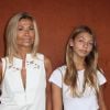 Natty Belmondo et sa fille Stella au village lors des internationaux de France de tennis de Roland Garros, Jour 4, à Paris le 30 mai 2018.