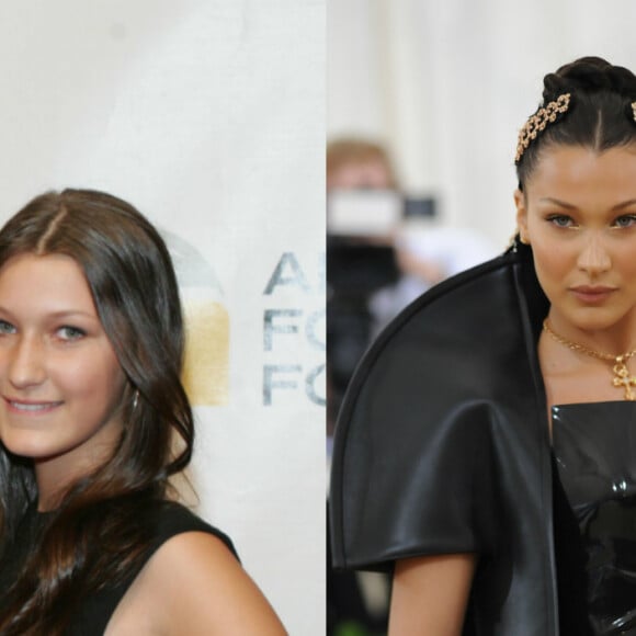 Bella Hadid en octobre 2010 et mai 2017.