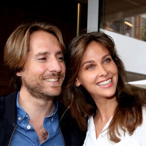 Ophélie Meunier et son mari Mathieu Vergne - People au village lors des Internationaux de France de Tennis de Roland Garros à Paris le 1er juin 2018.