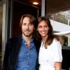 Ophélie Meunier et son mari Mathieu Vergne - People au village lors des Internationaux de France de Tennis de Roland Garros à Paris le 1er juin 2018.