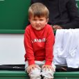 Stefan, le fils de Novak Djokovic lors d'un tournoi caritatif au bénéfice de la fondation Prince Albert II en marge du tournoi de tennis Rolex Masters à Monte-Carlo le 14 avril 2018. L'événement sera retransmis sur l'émission "James Corden Tv Show" sur Sky UK. © Bruno Bebert / Bestimage