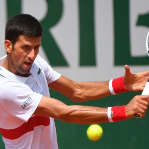 Novak Djokovic à Roland-Garros le 30 mai 2018.