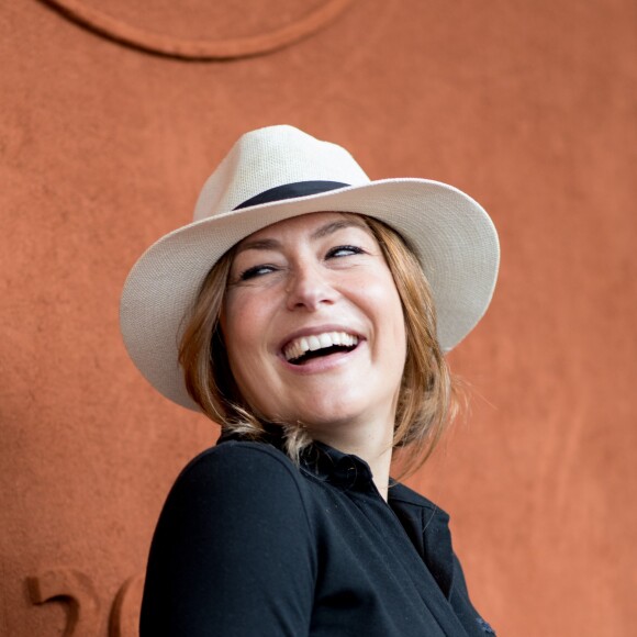 Shirley Bousquet, enceinte, au village des Internationaux de France de Tennis de Roland-Garros à Paris le 3 juin 2018. © Dominique Jacovides-Cyril Moreau / Bestimage