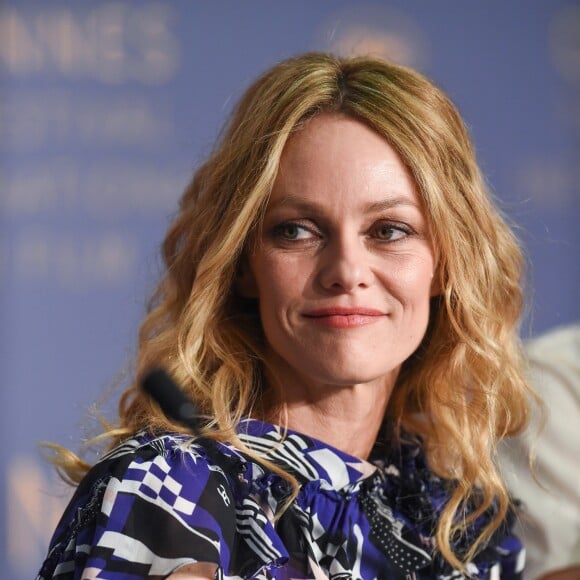 Vanessa Paradis lors de la conférence de presse du film "Un couteau dans le coeur" lors du 71ème festival international du film de Cannes le 18 mai 2018. © Pool Cannes / Bestimage