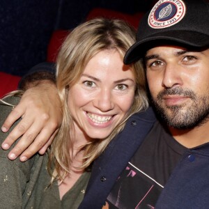 Exclusif - Maud Baecker et Samy Gharbi de la série (Demain nous appartient sur TF1) - People en backstage du concert de Charlotte Valandrey au bateau théâtre "Le Nez Rouge" à Paris le 1er juin 2018. © Cédric Perrin/Bestimage