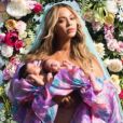 Beyoncé présente ses jumeaux Sir et Rumi. Juillet 2017.