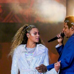 Beyoncé et JAY-Z donnent le coup d'envoi de la tournée "On The Run II" au Principality Stadium à Cardiff, le 6 juin 2018.