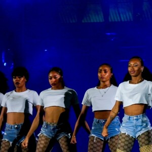 Beyoncé et JAY-Z donnent le coup d'envoi de la tournée "On The Run II" au Principality Stadium à Cardiff, le 6 juin 2018.