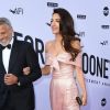 George Clooney et sa femme Amal Clooney - People à la soirée annuelle "AFI Life Achievement Award" à Los Angeles. Le 7 juin 2018 © Birdie Thompson / Zuma Press / Bestimage