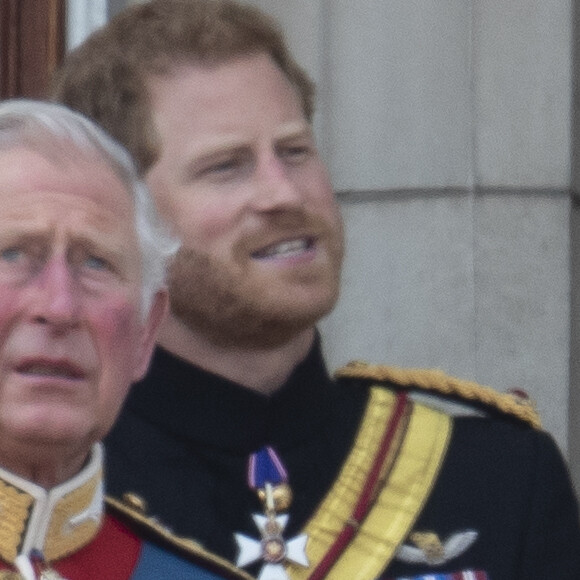 Catherine (Kate) Middleton, duchesse de Cambridge, la princesse Charlotte de Cambridge - Les membres de la famille royale britannique lors du rassemblement militaire "Trooping the Colour" (le "salut aux couleurs"), célébrant l'anniversaire officiel du souverain britannique. Cette parade a lieu à Horse Guards Parade, chaque année au cours du deuxième samedi du mois de juin. Londres, le 9 juin 2018.