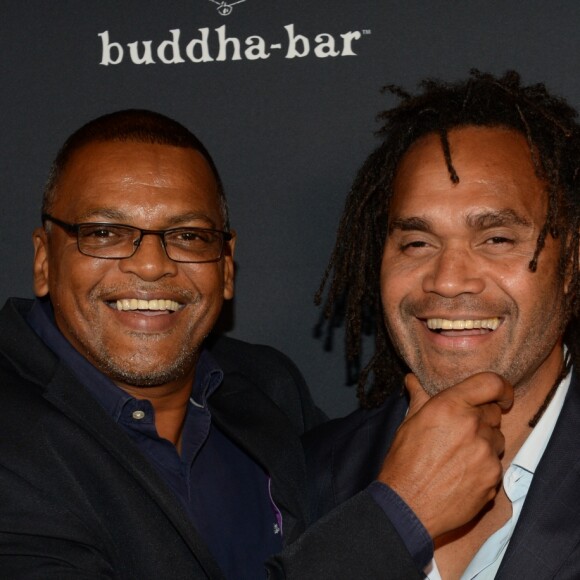 Semi-Exclusif - Bernard Lama, Christian Karembeu - A l'occasion des 20 ans de la victoire de l'équipe de France, les bleus 98 se sont rendus à un dîner organisé au Buddha Bar avec tous les joueurs et leur famille le 11 juin 2018. © Rachid Bellak/Bestimage