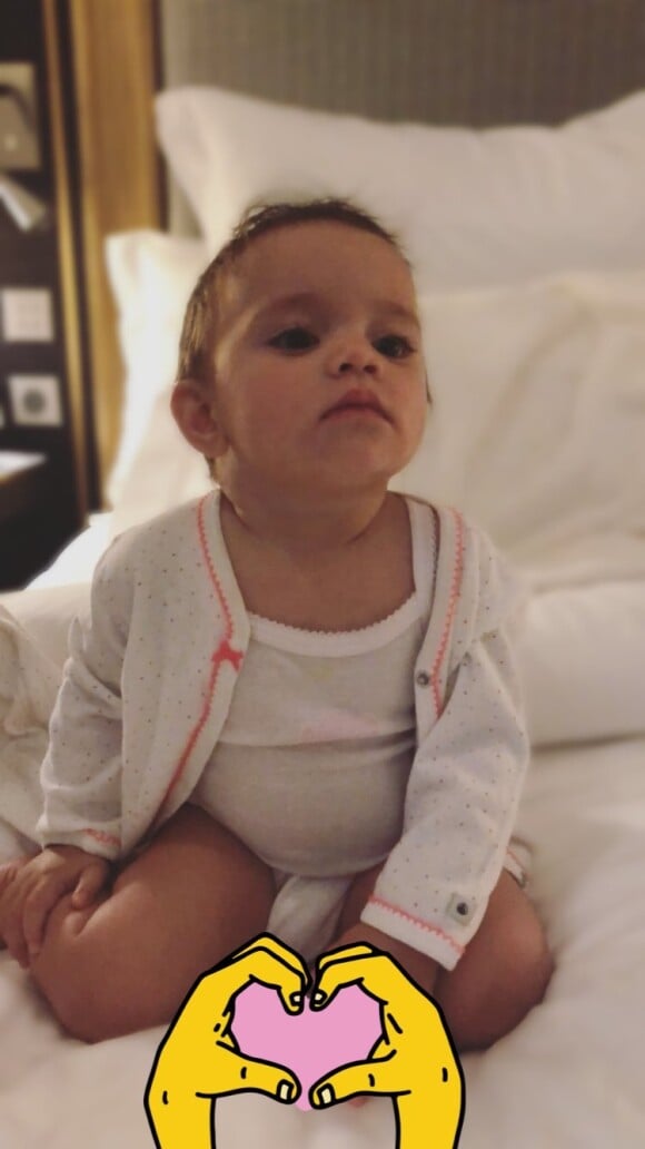Inès Karembeu publie une photo de sa petite soeur Gaïa sur Instagram le 11 juin 2018.