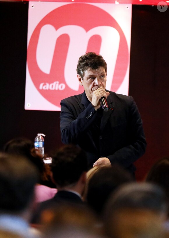 Exclusif - Marc Lavoine en concert privé organisé par la station M Radio sur un bateau mouche qui naviguait sur la Seine à Paris, le 12 juin 2018. © Dominique Jacovides/Bestimage