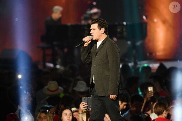 Exclusif - Marc Lavoine - Enregistrement de l'émission "La chanson de l'année" dans les arènes de Nîmes, diffusée en direct sur TF1 le 8 juin © Bruno Bebert / Bestimage
