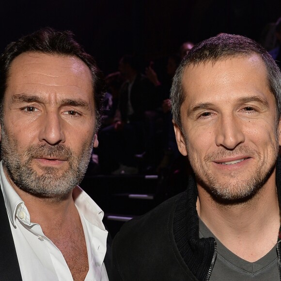 Gilles Lellouche et Guillaume Canet à la 10ème édition du "Etam Live Show" (Etam Lingerie) lors de la Fashion Week à l'école nationale supérieure des beaux-arts à Paris, France, le 26 septembre 2017. Photo by CVS-Veeren/Bestimage