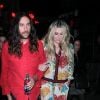 Kesha et son compagnon Brad Ashenfelter quittent l'afterparty de la soirée "Snatched" à Los Angeles le 11 mai 2017.