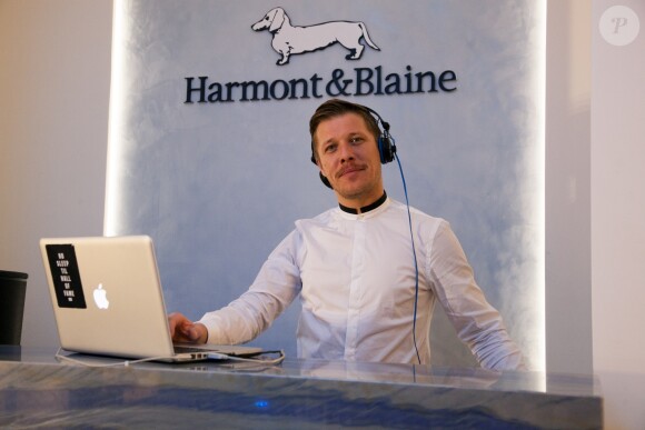Exclusif - Jean-Edouard Lipa, le DJ du Royal Monceau - Inauguration de la boutique Harmont & Blaine à Paris, mardi 13 octobre 2015.
