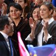 Gabrielle Guallar, la femme de Benoit Hamon, assiste au meeting de Bercy à l'AccorHotels Arena à Paris, France, le 19 mars 2017. © Lionel Urman/Bestimage